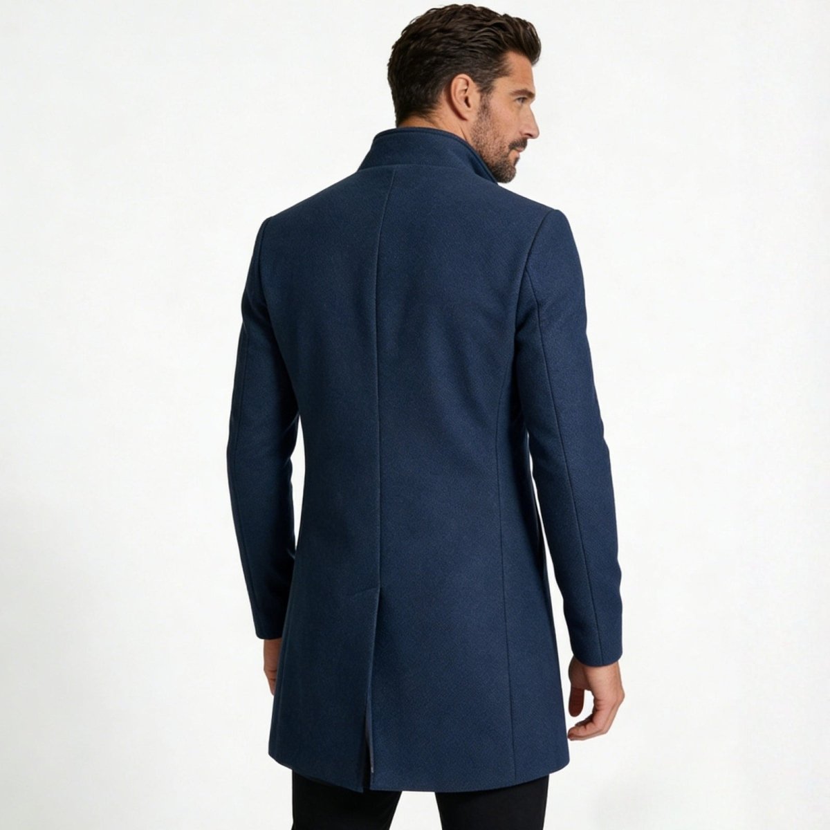 Men's Stand Collar Overcoat