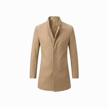 Men's Stand Collar Overcoat