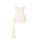 Women's Strapless Lace Train Mini Dress