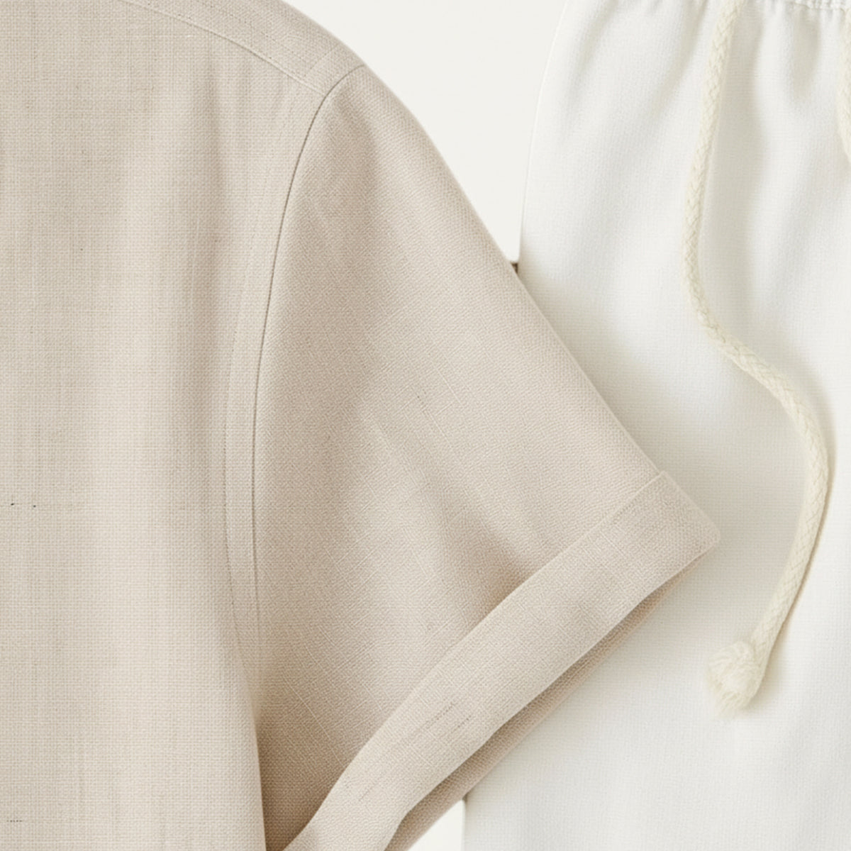 Men’s Two-Piece Linen Shirt & Trousers Set