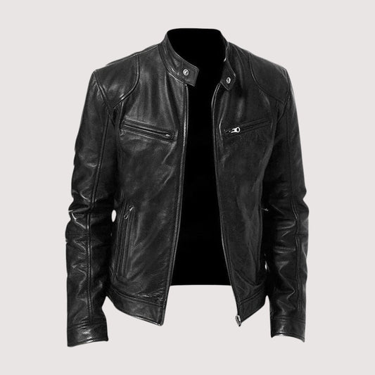 Men's Classic Genuine Leather Jacket Hero