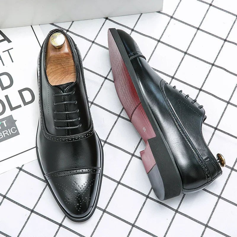Men's Classic Premium Oxford Shoes | Formal Leather Style Detail