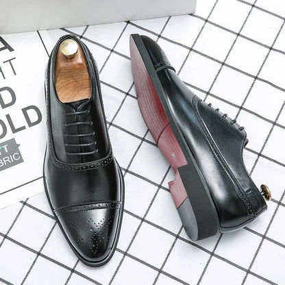 Men's Classic Premium Oxford Shoes | Formal Leather Style Detail