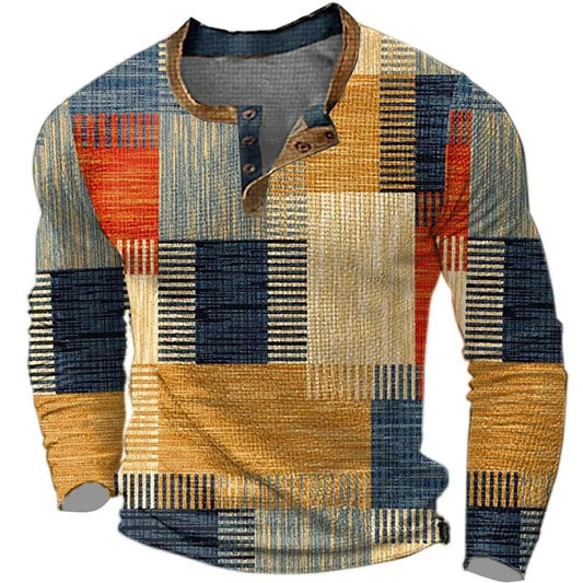 Men's Colorful Long Sleeve Casual Shirt Hero