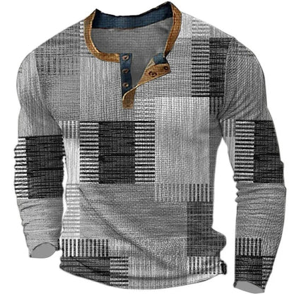 Men's Colorful Long Sleeve Casual Shirt Side