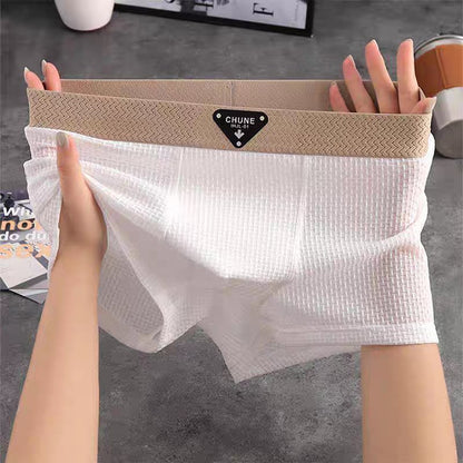 Men's Cotton Waffle Knit Boxer Briefs Back