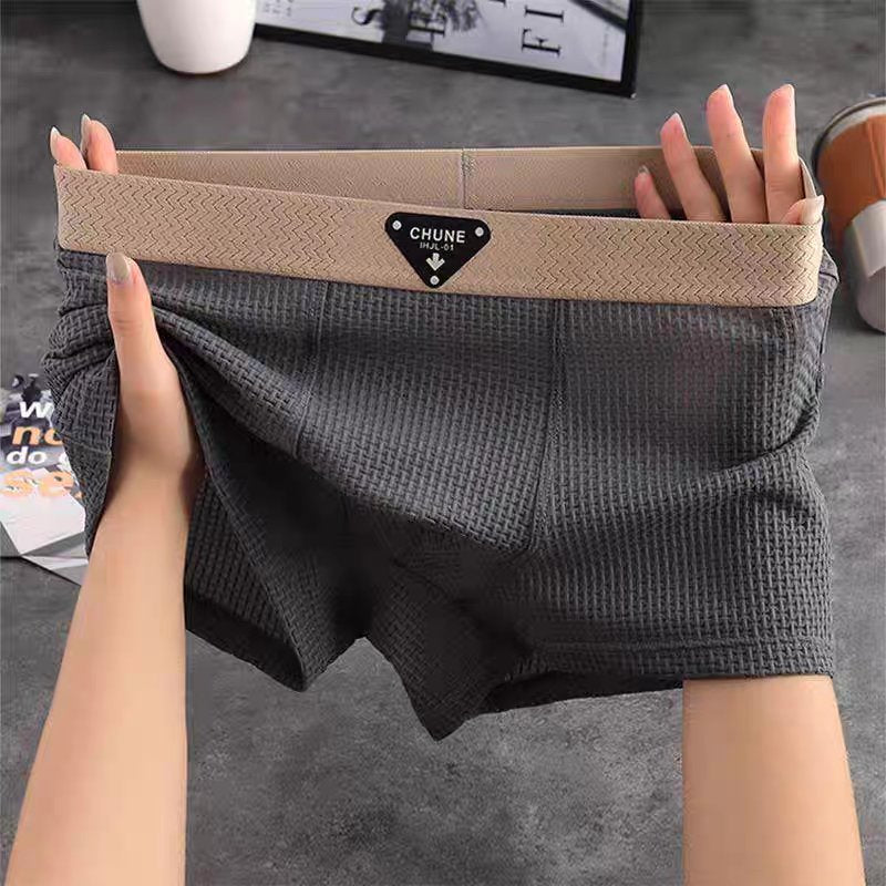 Men's Cotton Waffle Knit Boxer Briefs Detail