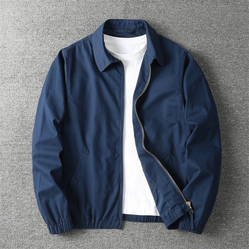 Men's Cotton Zip Up Casual Jacket Detail