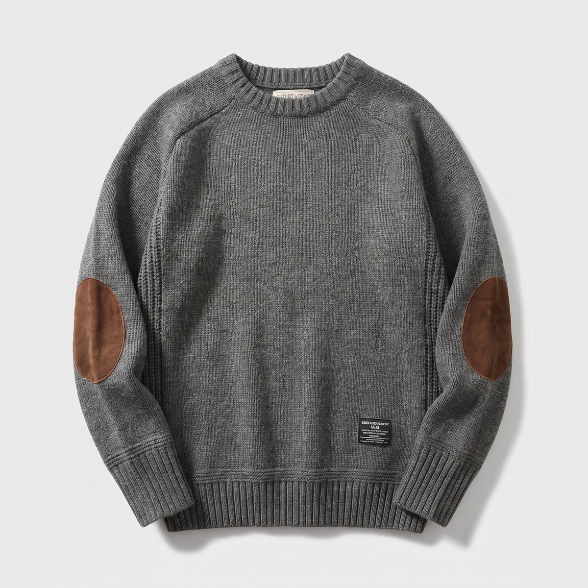 Men's Haven Sweater with Elbow Patch Detail Angle
