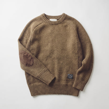 Men's Haven Sweater with Elbow Patch Detail Back