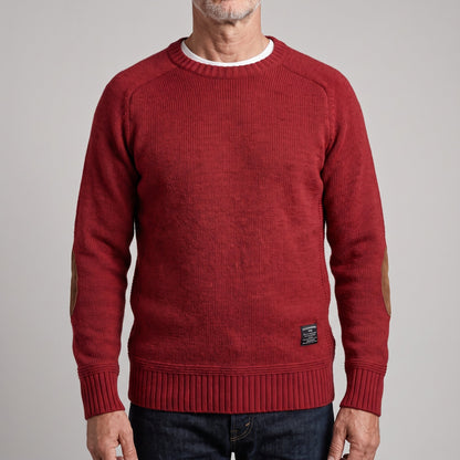 Men's Haven Sweater with Elbow Patch Detail Hero