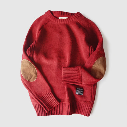 Men's Haven Sweater with Elbow Patch Detail Lifestyle