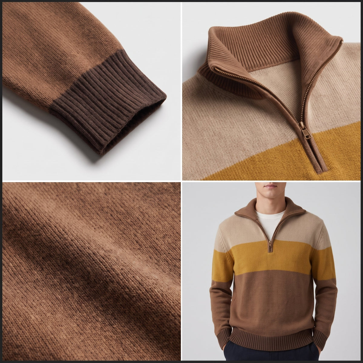 Men's Heritage Quarter-Zip Cotton Pullover Full