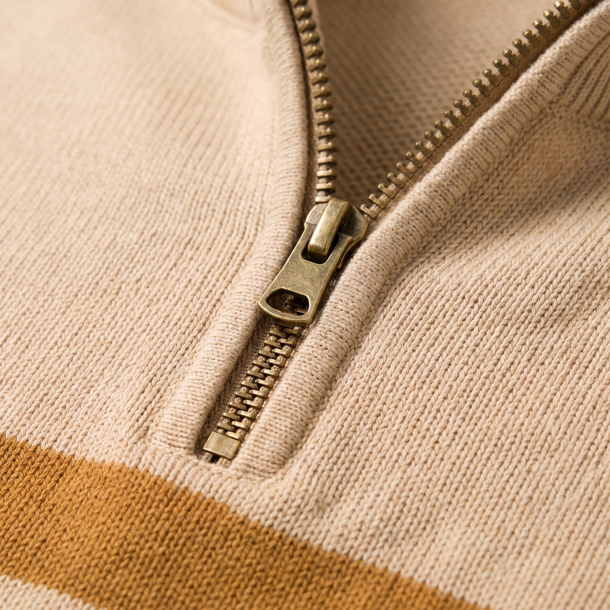 Men's Heritage Quarter-Zip Cotton Pullover Side