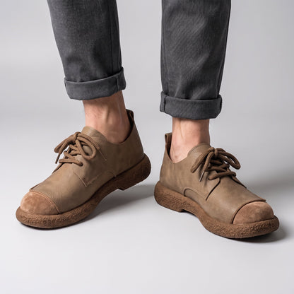 Men's Heritage Sneaker | Leather Suede with Crepe Sole Hero