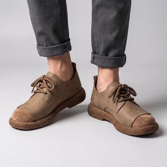 Men's Heritage Sneaker | Leather Suede with Crepe Sole Hero