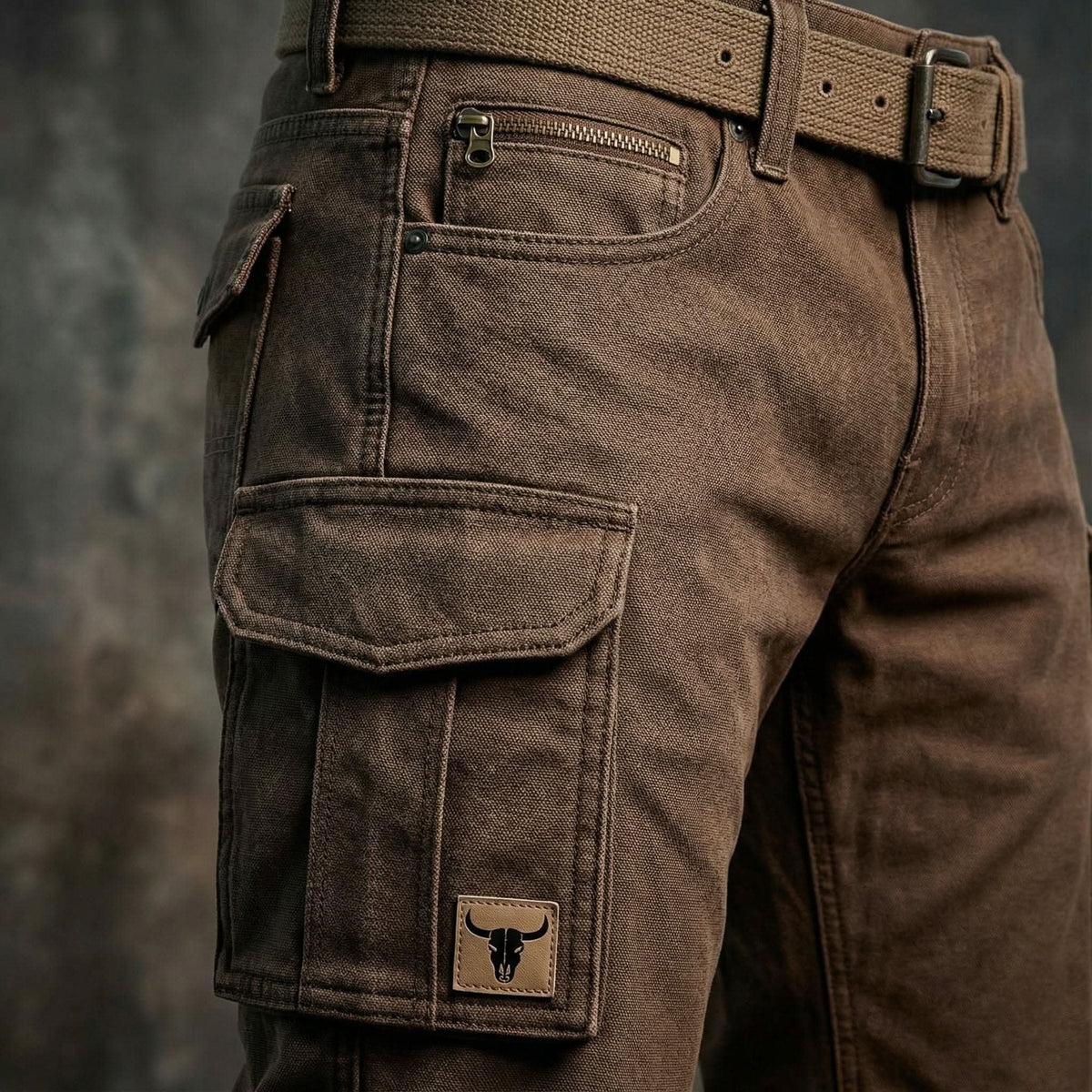 Men's Insulated Utility Cargo Pants with Tailored Fit Detail