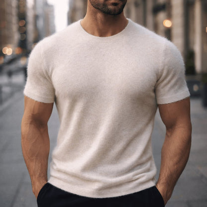 Men's Lightweight Cashmere Tee Back