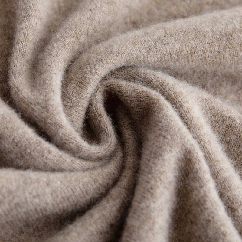 Men's Merino Sweater Vest with V-Neck Close Up