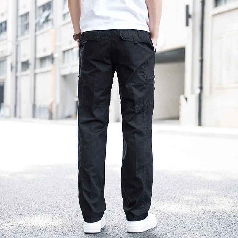 Men's Relaxed Fit Cargo Pants with Stretch Fabric Side