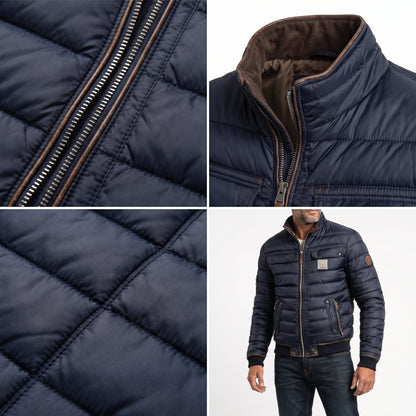 Men's Relaxed Fit Quilted Jacket with Chest Pockets Angle