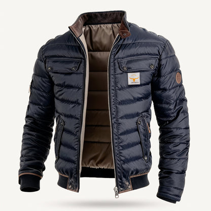 Men's Relaxed Fit Quilted Jacket with Chest Pockets Lifestyle