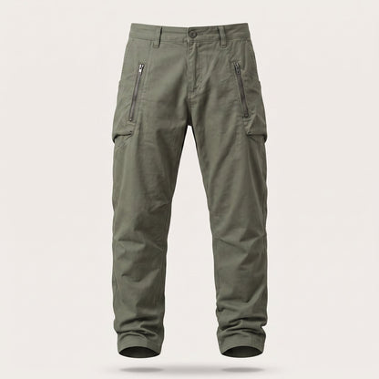Men's Slim Fit Cotton Cargo Pants Front