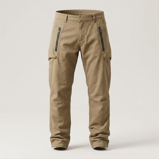 Men's Slim Fit Cotton Cargo Pants Side