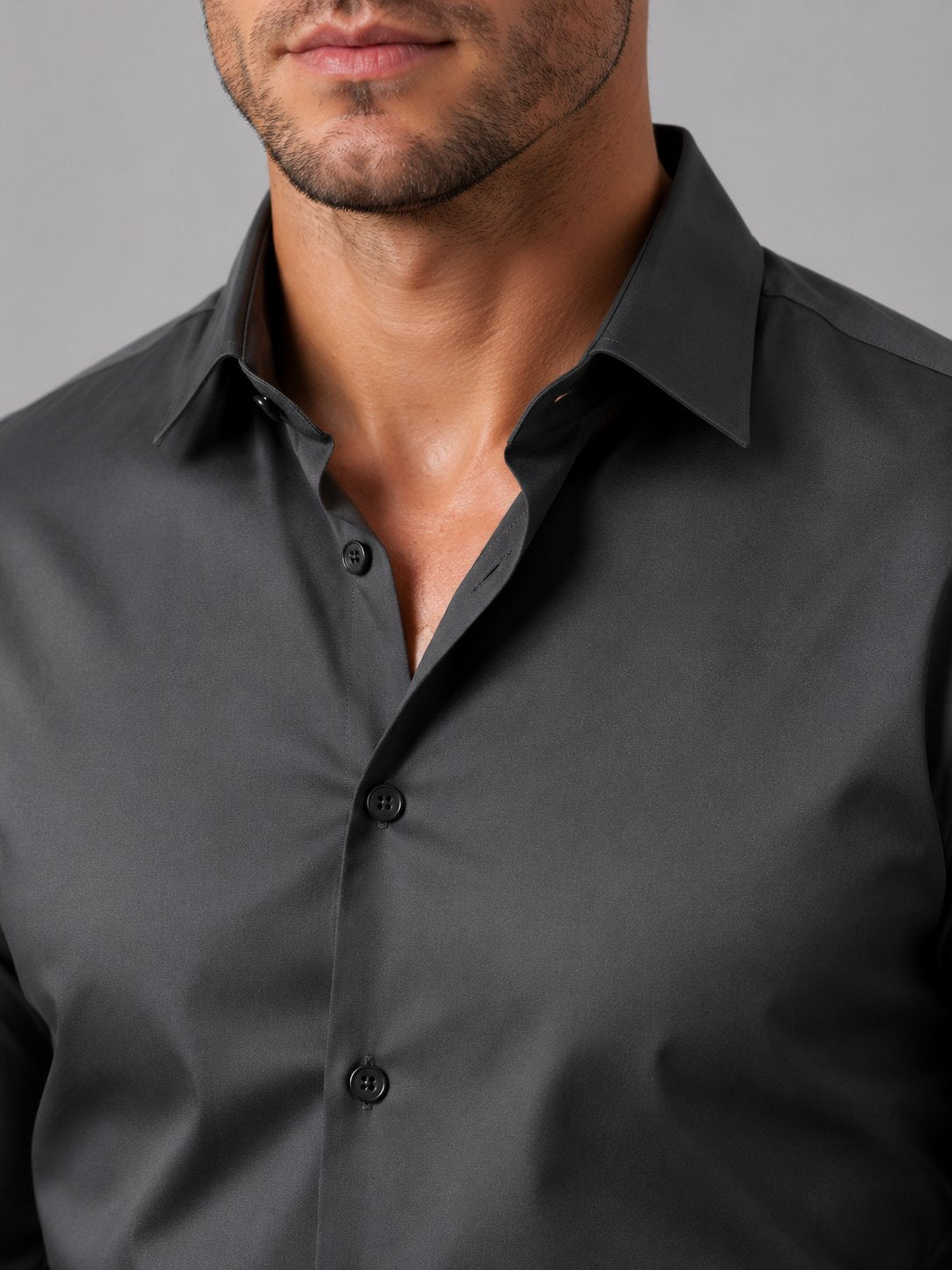 Men's Slim Fit Dress Shirt | Long Sleeve Smart Formal Detail