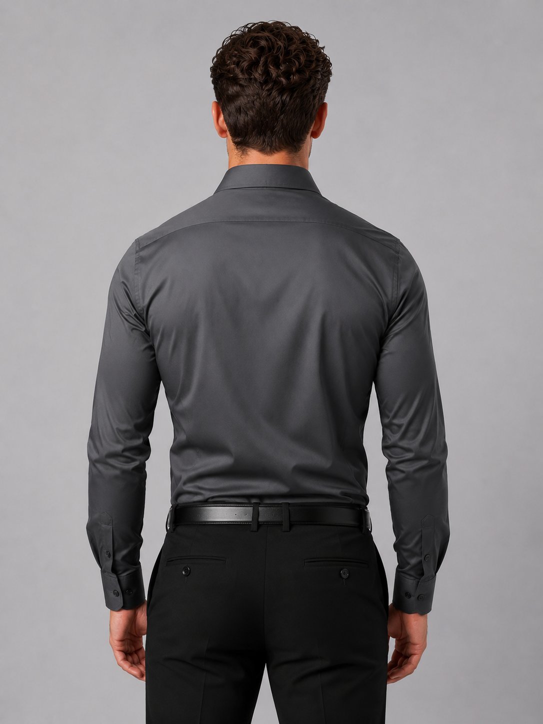 Men's Slim Fit Dress Shirt | Long Sleeve Smart Formal Front