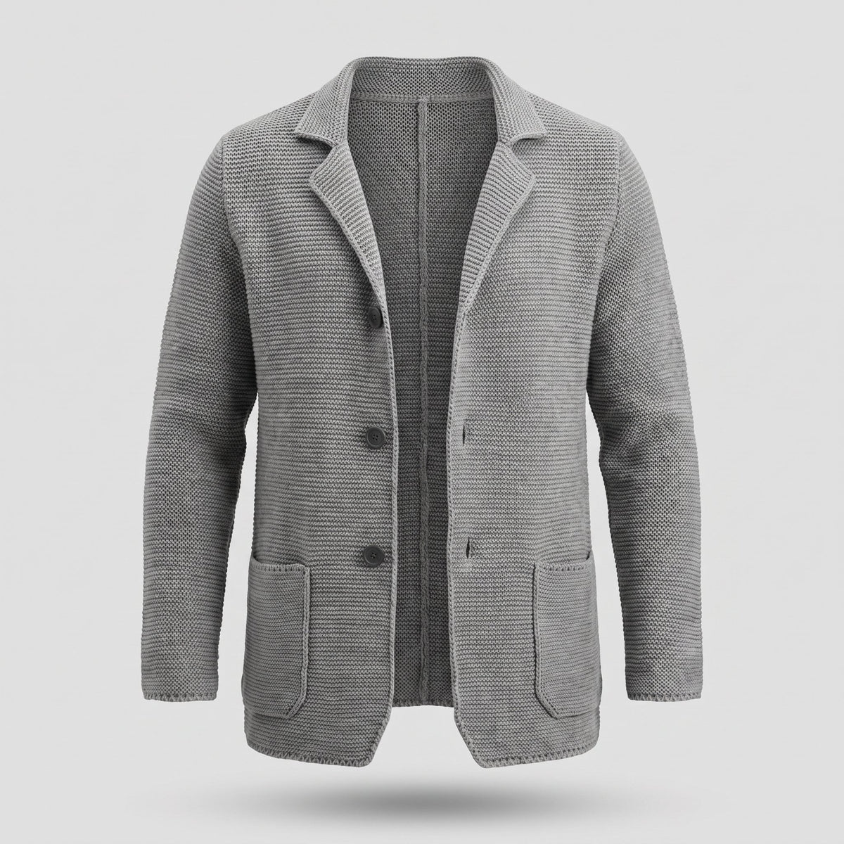 Men's Slim Fit Knitwear Cardigan with Button Front Back