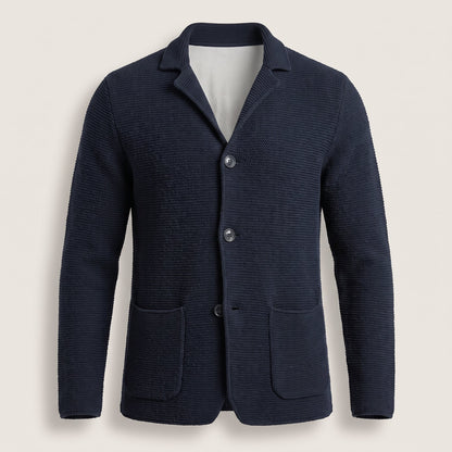 Men's Slim Fit Knitwear Cardigan with Button Front Front
