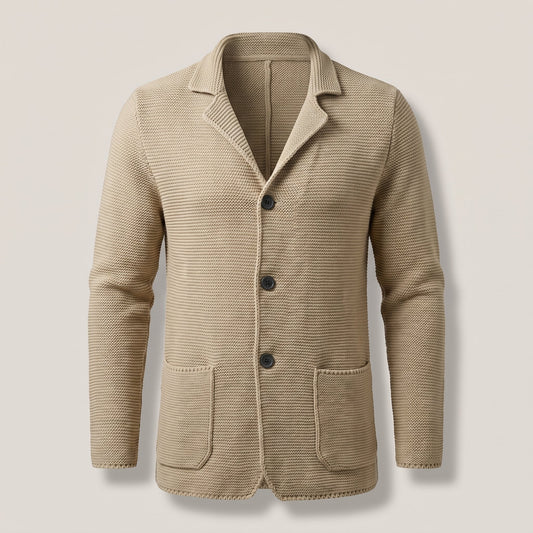 Men's Slim Fit Knitwear Cardigan with Button Front Side