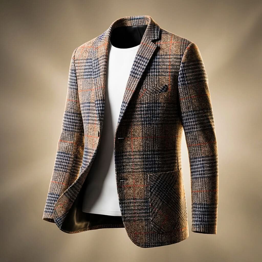 Men's Tailored Blazer | Wool Blend with Notch Lapel Hero