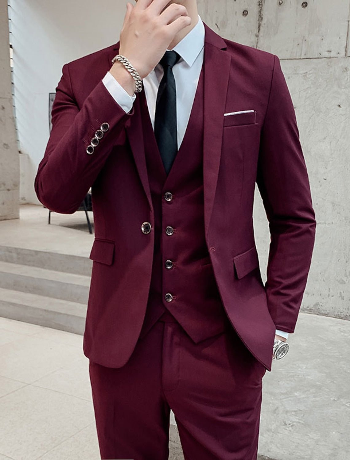 Men's Three-Piece Suit | Single Breasted Formal Set Hero