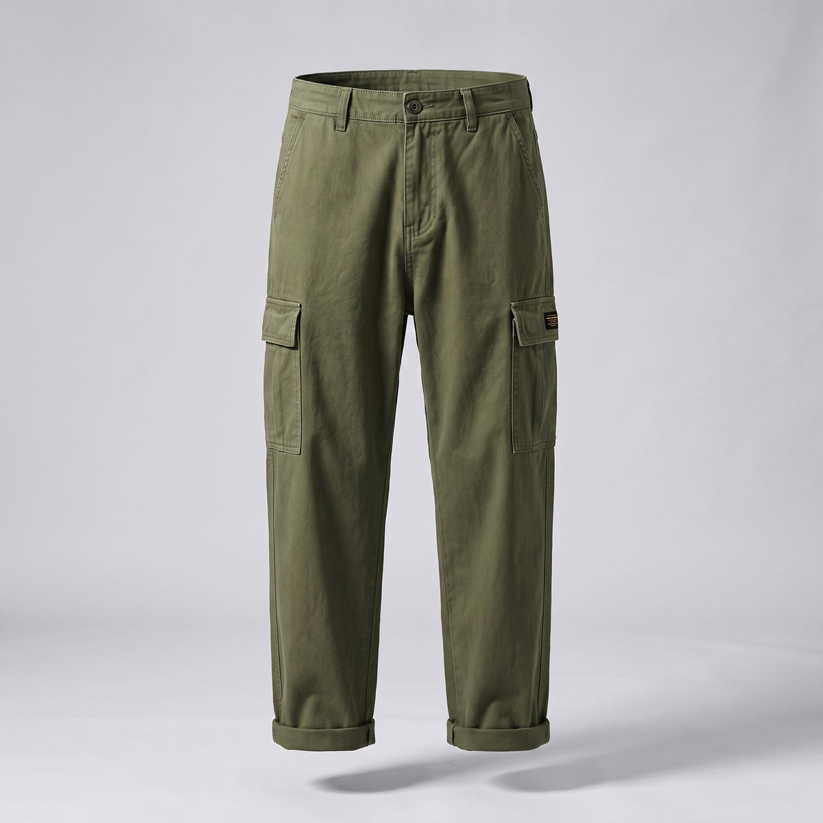 Men's Vintage Cargo Pants with Utility Pockets Back