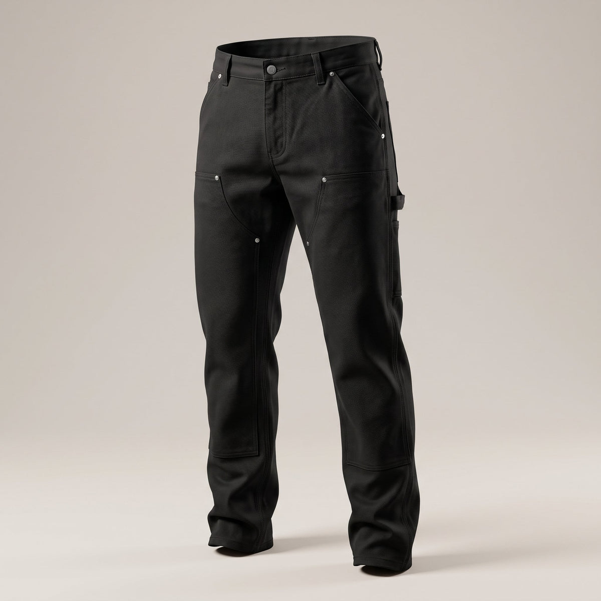 Men's Workwear Utility Pants with Straight Leg Fit Close Up