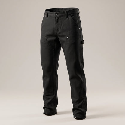 Men's Workwear Utility Pants with Straight Leg Fit Close Up