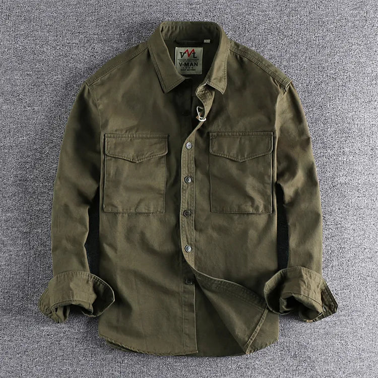 Men's Long Sleeve Pocket Shirt