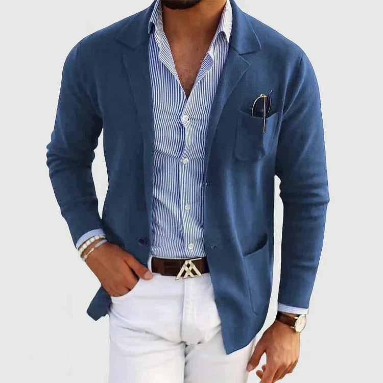 Men's Casual Knit Blazer