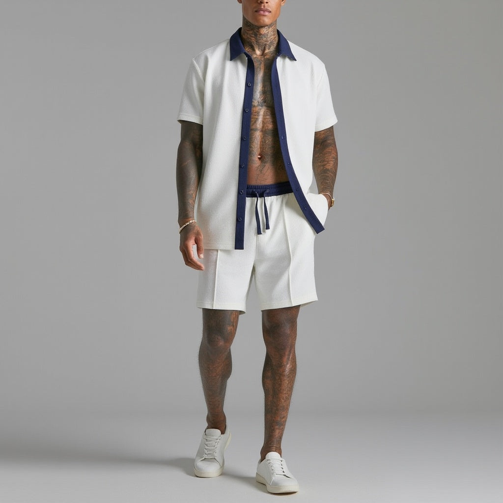 Co-Ord Set Men's Shirt and Shorts