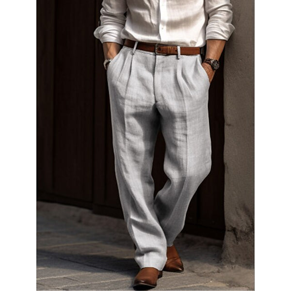 Hudson and Clarke Men's Wide Leg Trousers