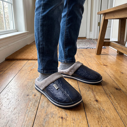 Unisex Cushioned Comfort Slides with Striped Sole Back