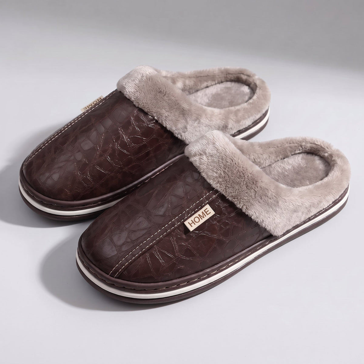 Unisex Cushioned Comfort Slides with Striped Sole Side