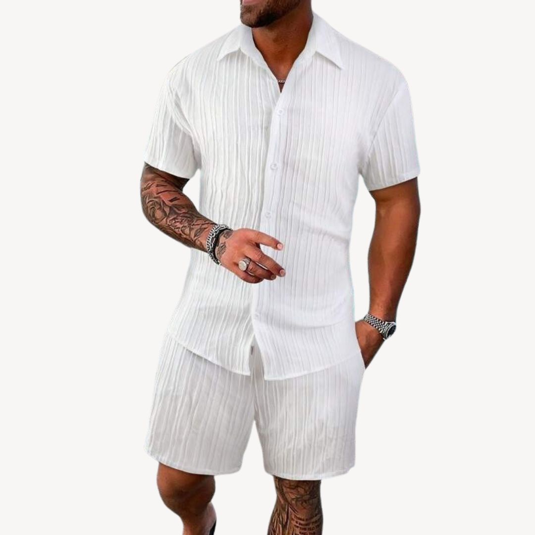 Men's Casual Shirt & Shorts Set