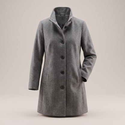 Women's Classic Heritage Coat with Wool Finish Lifestyle
