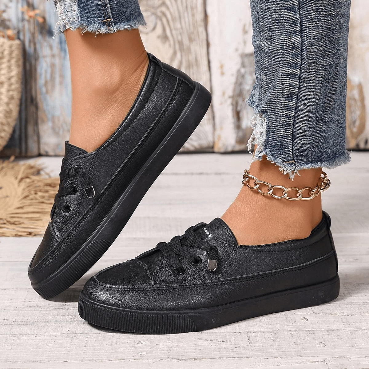 Women's Classic Orthopedic Laced Shoes with Arch Support Full
