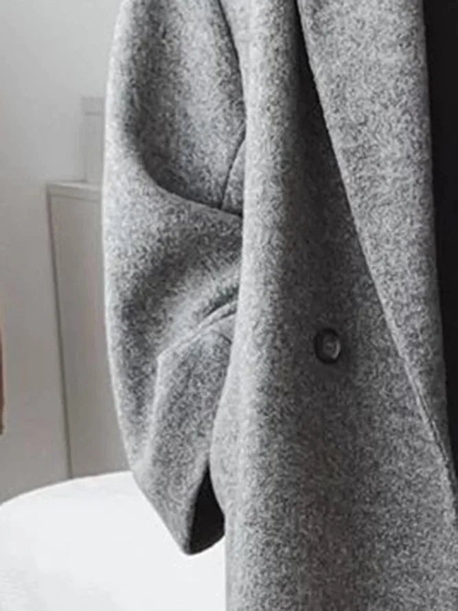 Women's Classic Tailored Overcoat with Longline Fit Front