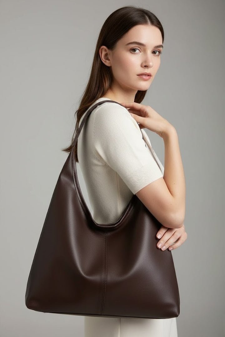 Women's Classic Tote Bag with Spacious Inner Pocket Detail
