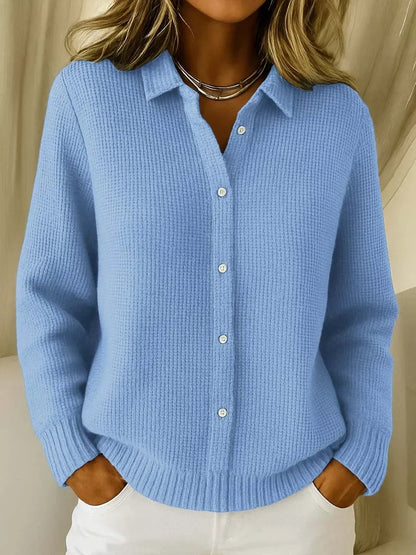 Women's Cozy Knit Cardigan with Button Front Hero